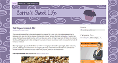 Desktop Screenshot of carriessweetlife.com