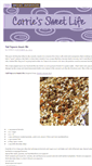Mobile Screenshot of carriessweetlife.com