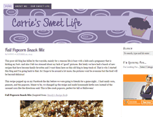 Tablet Screenshot of carriessweetlife.com
